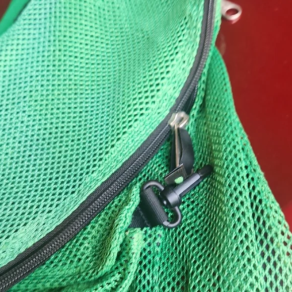 Jansport Vibrant Green Mesh Crossbody - Picture 2 of 5